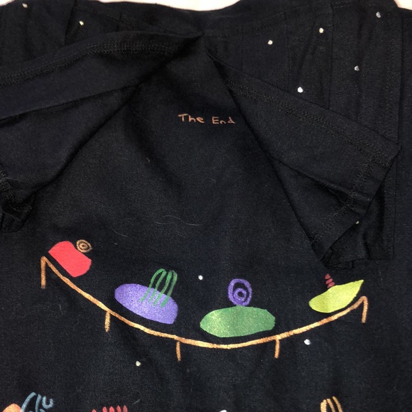 Vintage 2PC Sabrina Capune black theatre decal suit jacket + skirt - Picture 7 of 13